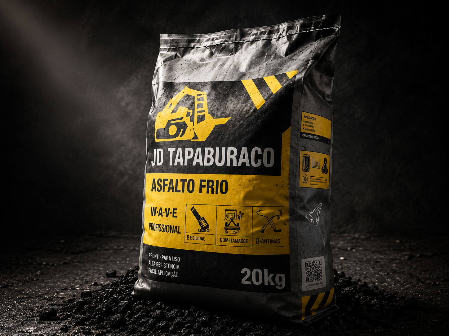 Embalagem do Asfalto Frio 20kg da JD Tapa Buraco